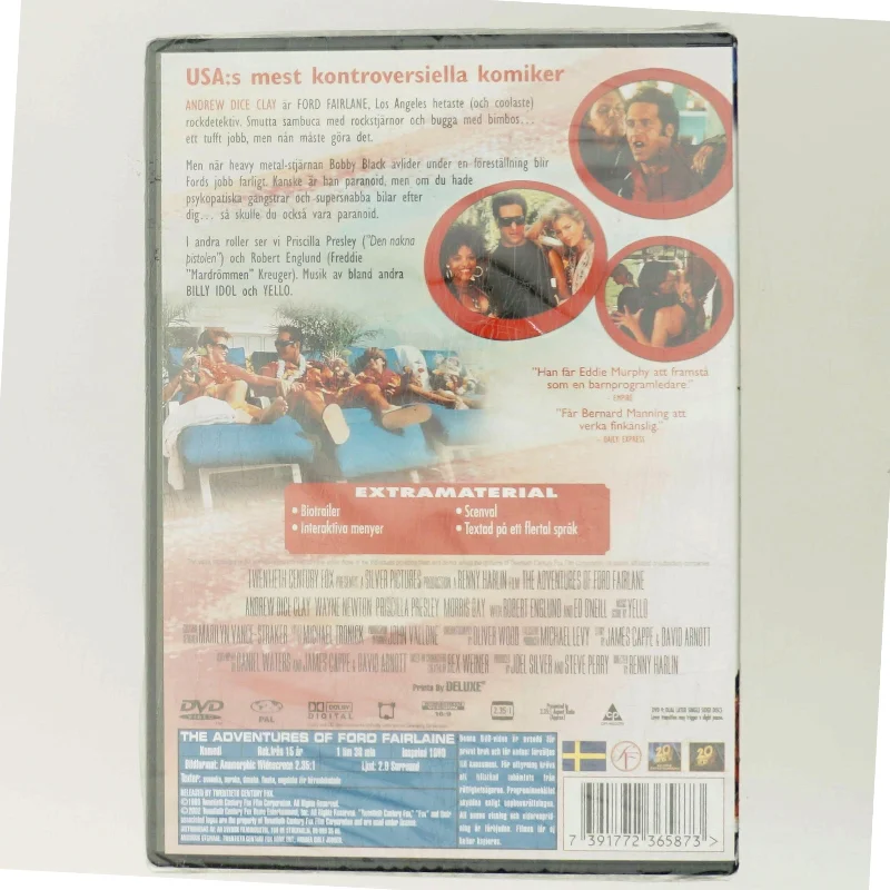Ford Fairlane - rock 'n' roll detektiv (1990) [DVD] med Andrew Dice Clay (DVD)