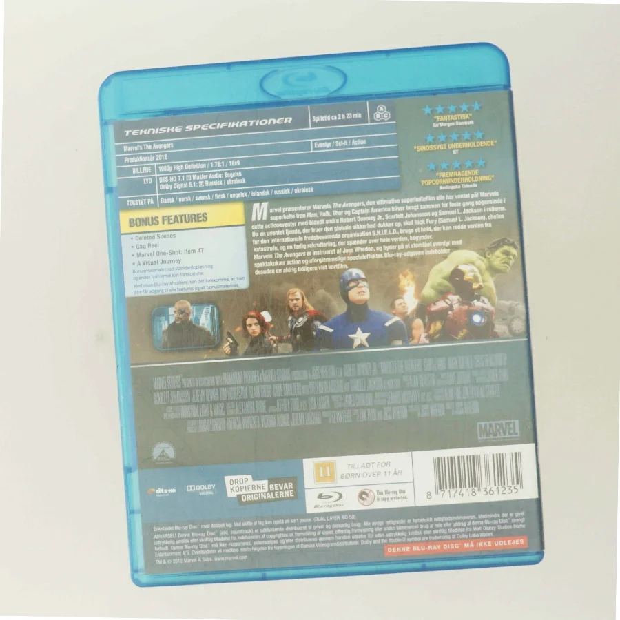 Marvels The Avengers med Robert Downey Jr. (DVD)