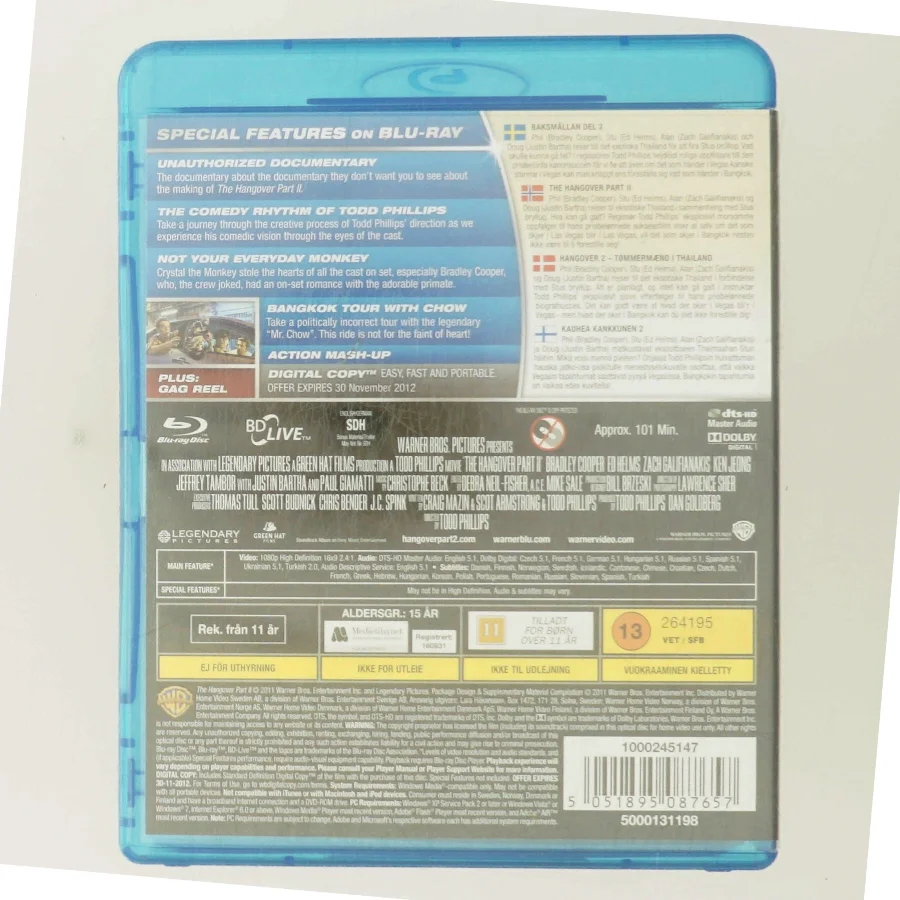 The Hangover Part II med Bradley Cooper (DVD)