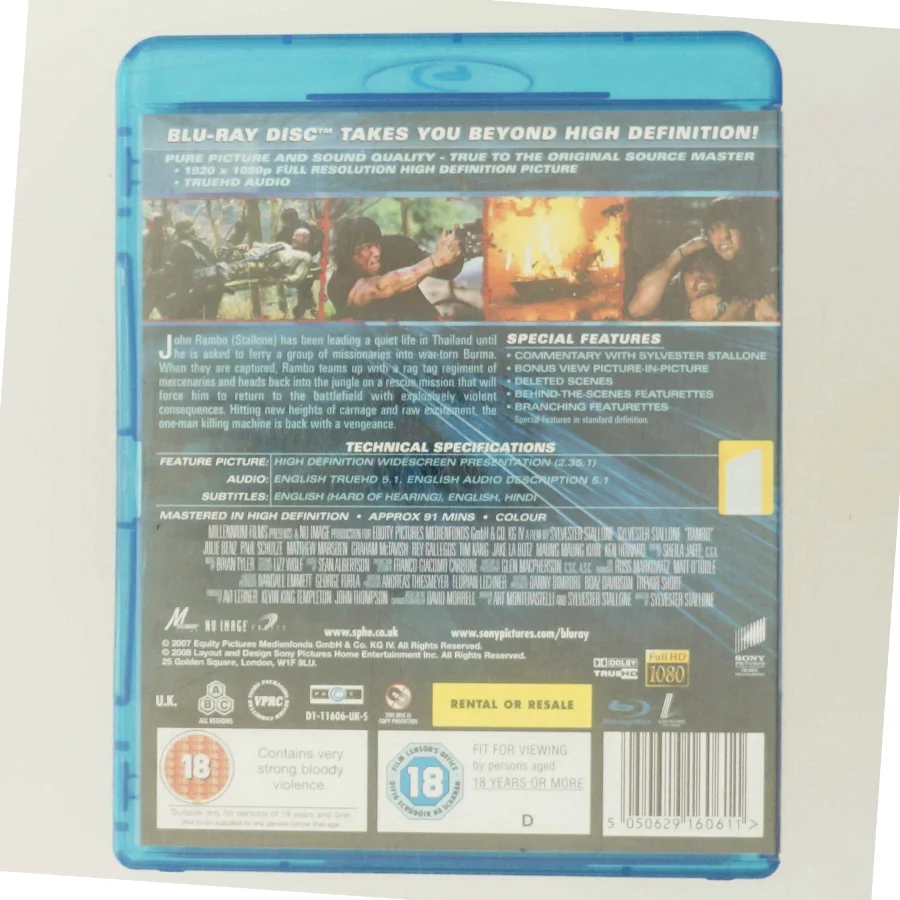 Rambo med Sylvester Stallone (DVD)