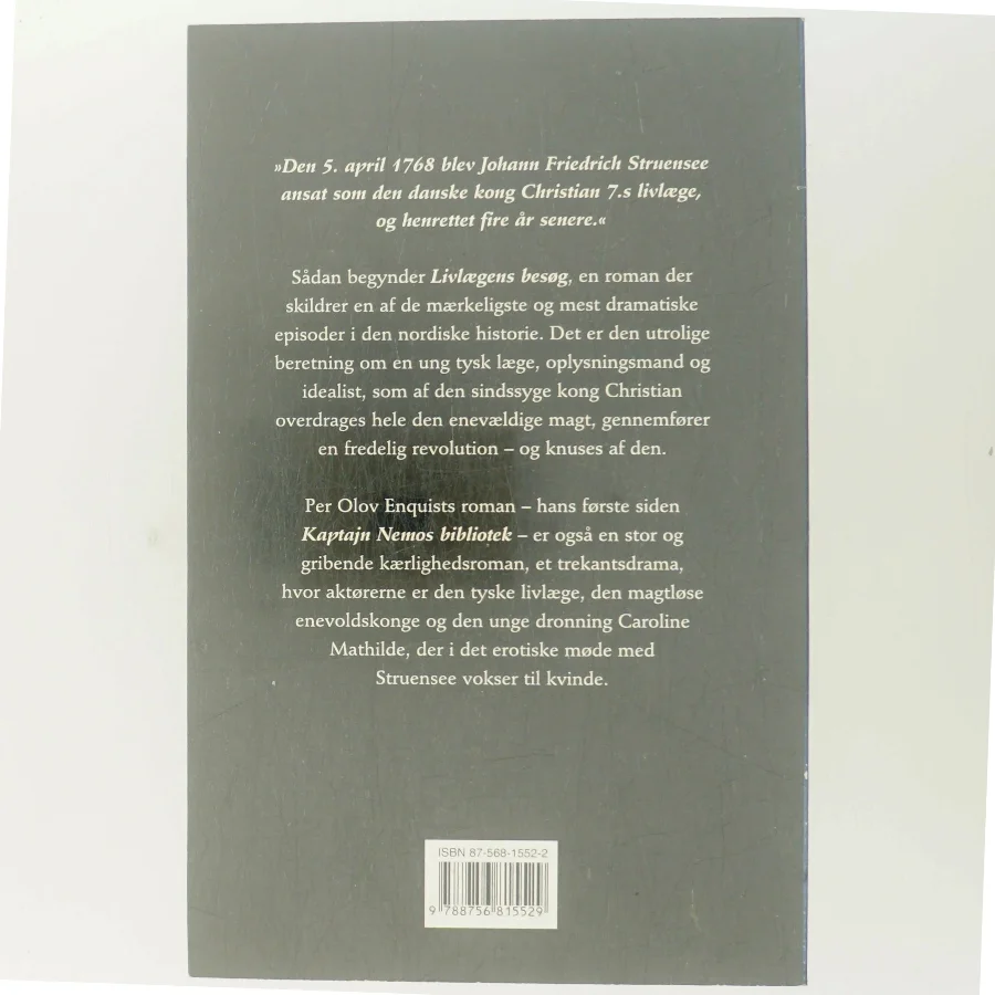 Livlaegens Besog: Roman (Danish Edition) af Per Olov Enquist (Bog)
