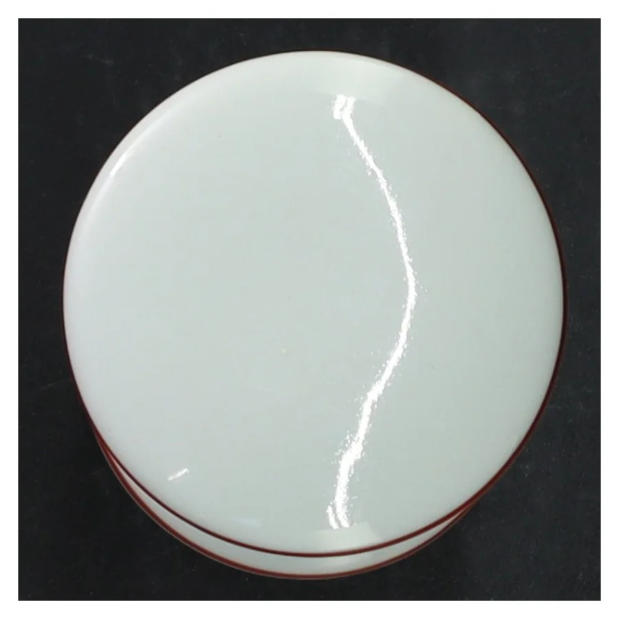 Hvid krydderigkrukke med låg fra B&G (str. Ø 6,5x11,5 cm)