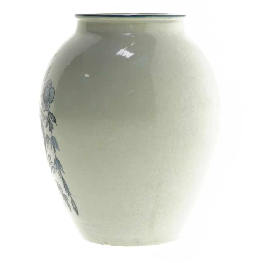 Håndmalet vase fra Nymølle (str. 17 cm)