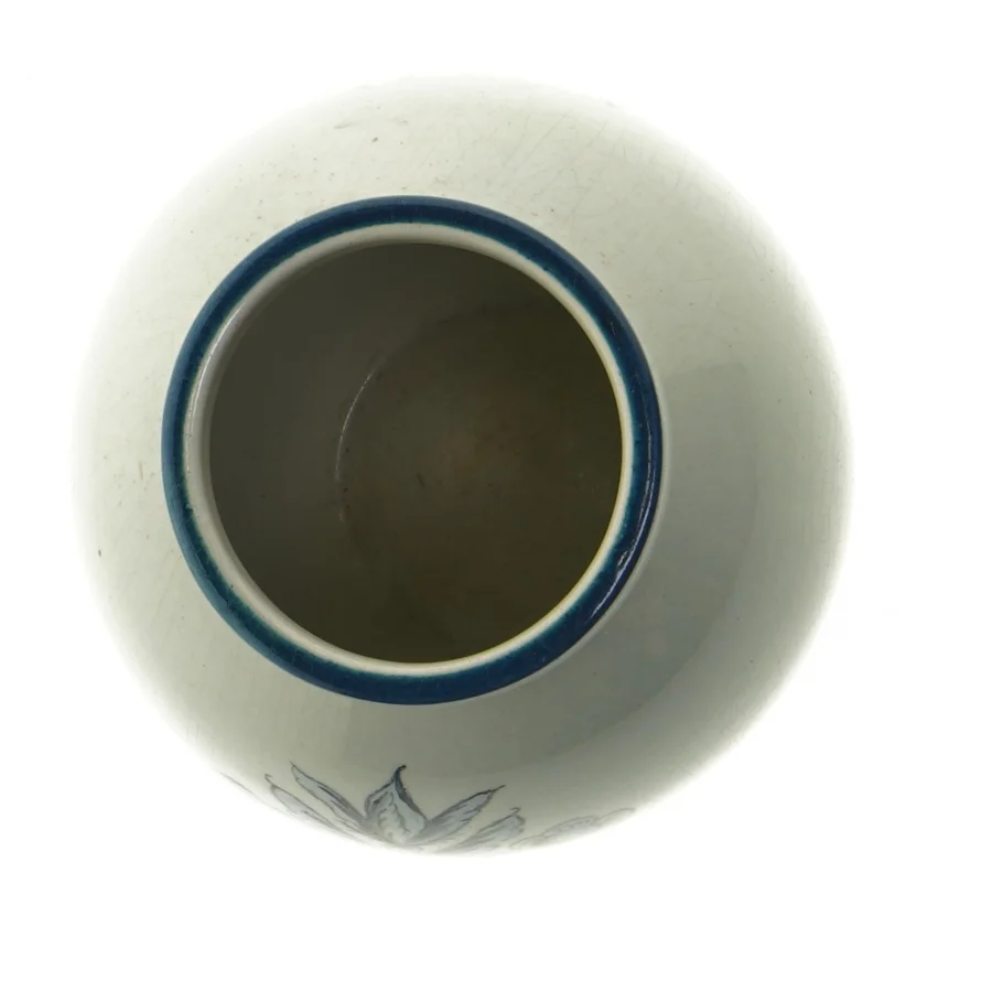 Håndmalet vase fra Nymølle (str. 17 cm)