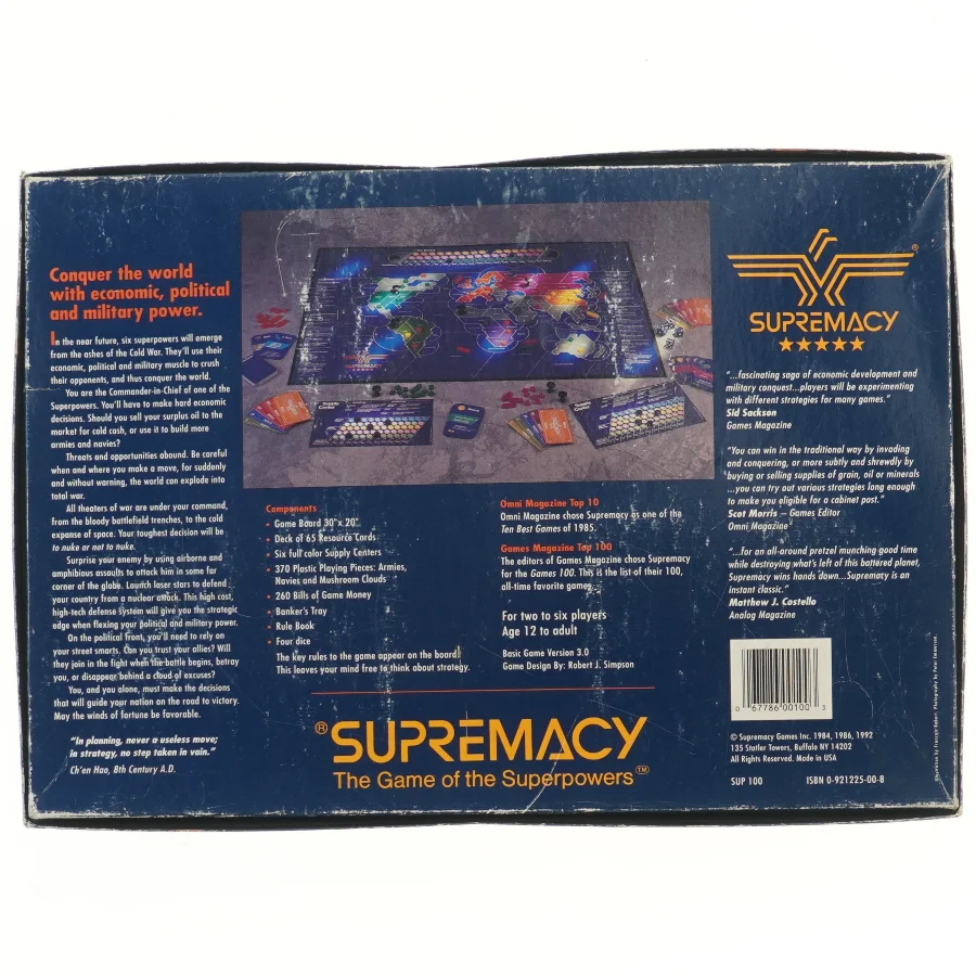 Supremacy brætspil fra Supremacy (str. 40x28 cm)