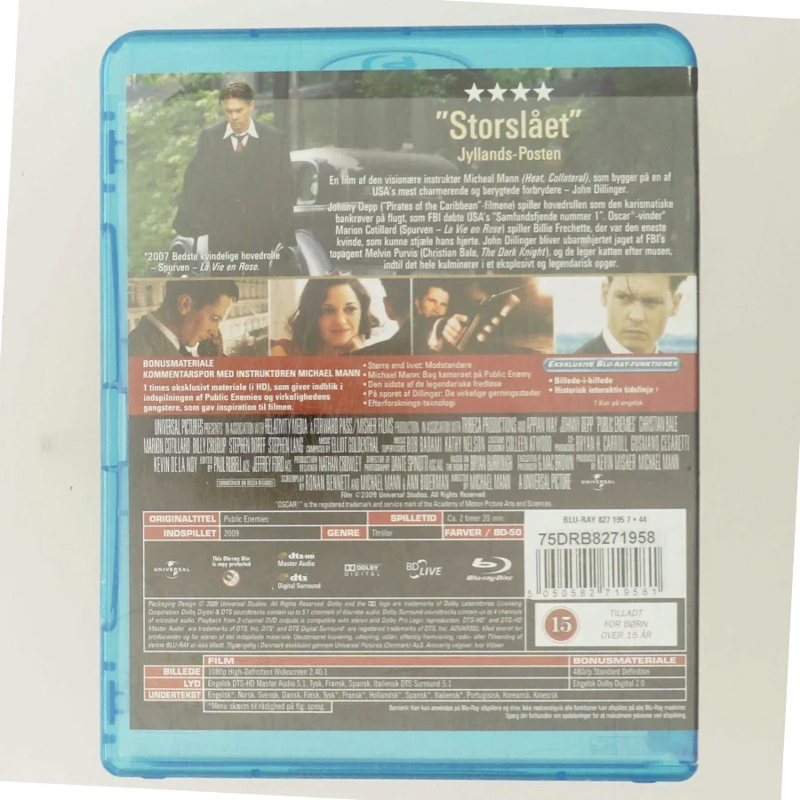 Public Enemies med Johnny Depp (DVD)