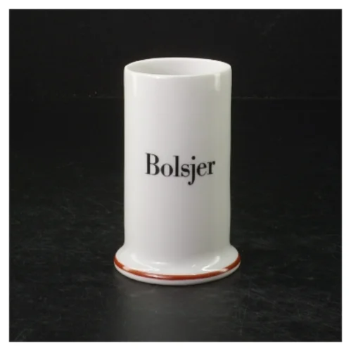 Bing & Grøndahl porcelæn opbevaringskrukke fra B&G (str. H. 10 cm. ø. 6,5 cm)