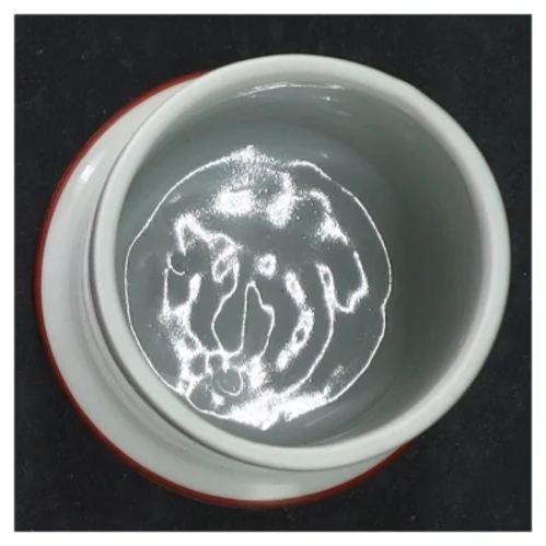 Bing & Grøndahl porcelæn opbevaringskrukke fra B&G (str. H. 10 cm. ø. 6,5 cm)