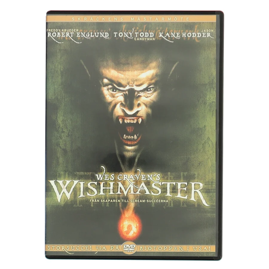 Wes Craven's Wishmaster med Robert Englund (DVD)