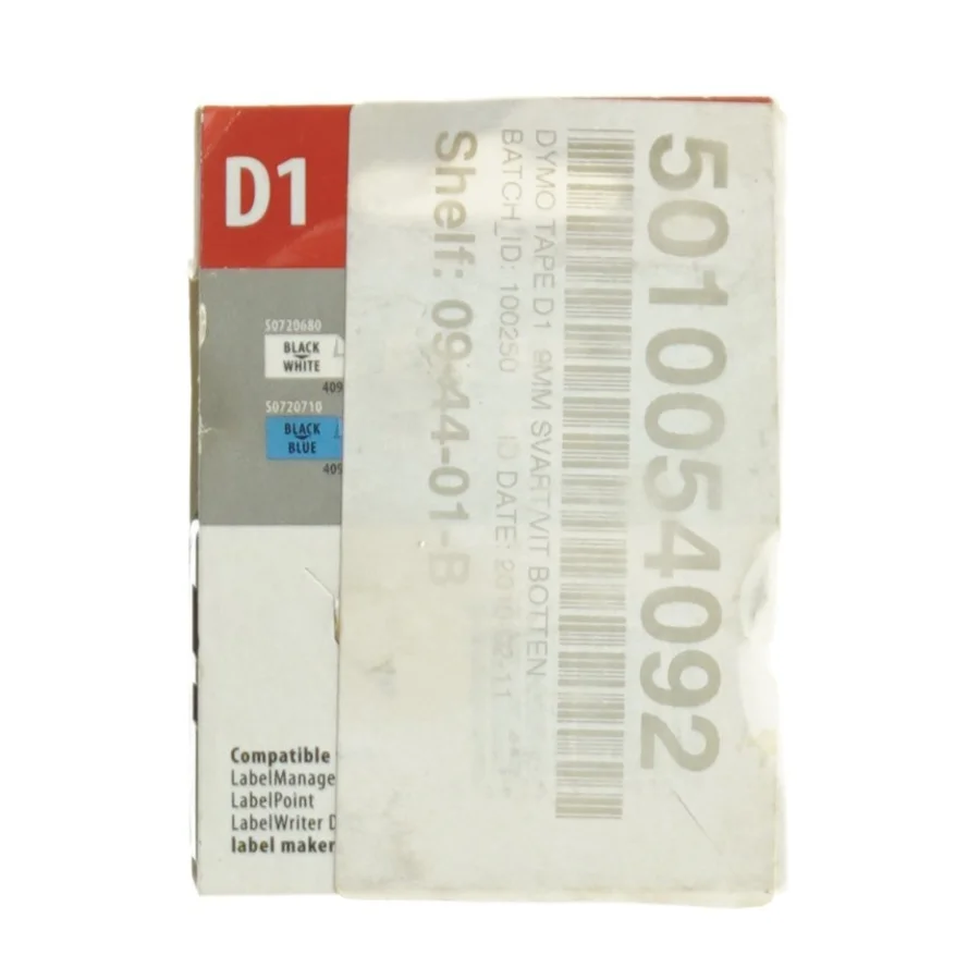 DYMO D1 Label Cassette fra Dymo (str. 9 mm x 7 m)