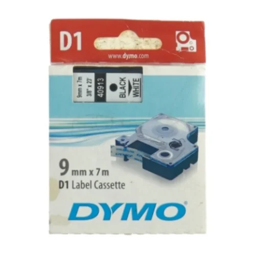 DYMO D1 Label Cassette fra Dymo (str. 9 mm x 7 m)