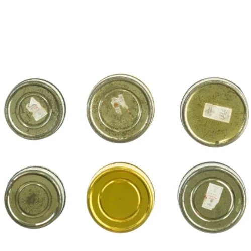 Vintage tobaksdåser (str. Ø 10 - 12 cm)