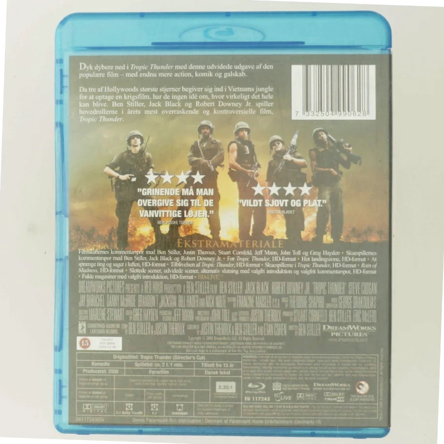 Tropic Thunder Blu-ray Director's Cut fra Paramount