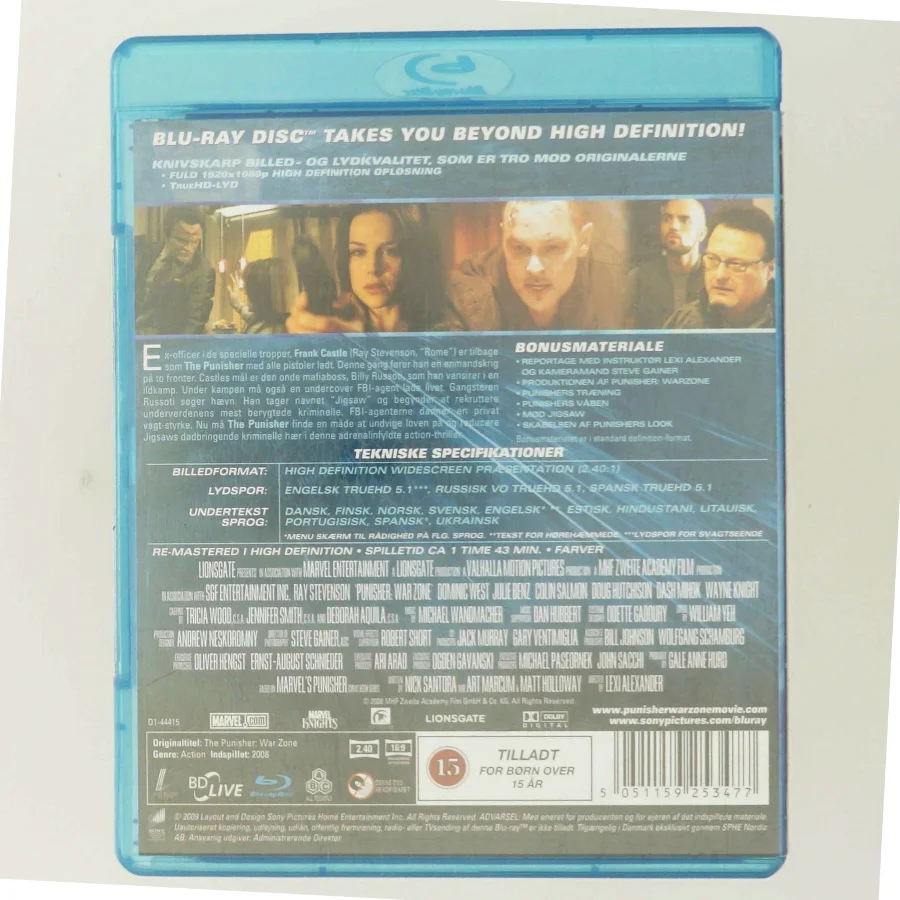 Punisher: War Zone med Ray Stevenson (DVD)