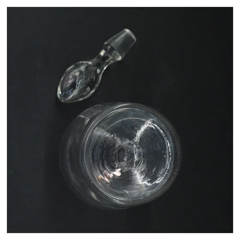 Glasdekoration med prop (str. 26 x 9 cm)