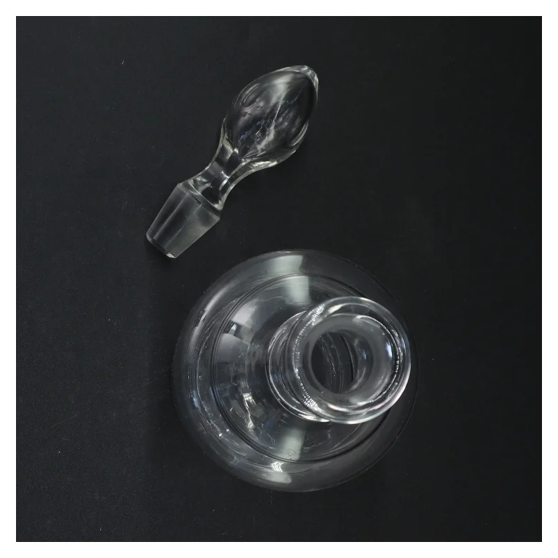 Glasdekoration med prop (str. 26 x 9 cm)