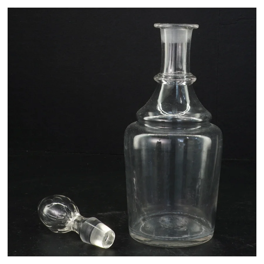 Glasdekoration med prop (str. 26 x 9 cm)