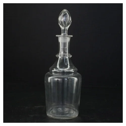 Glasdekoration med prop (str. 26 x 9 cm)