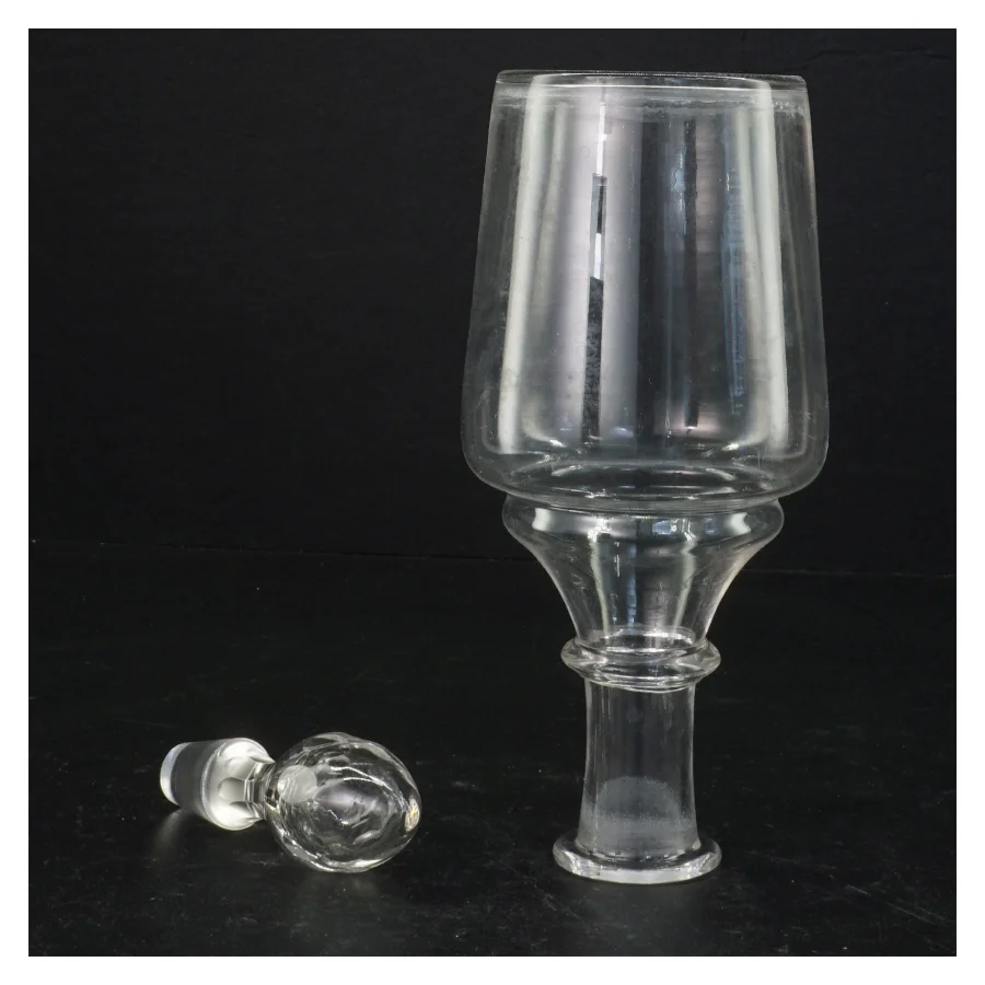 Glasdekoration med prop (str. 26 x 9 cm)