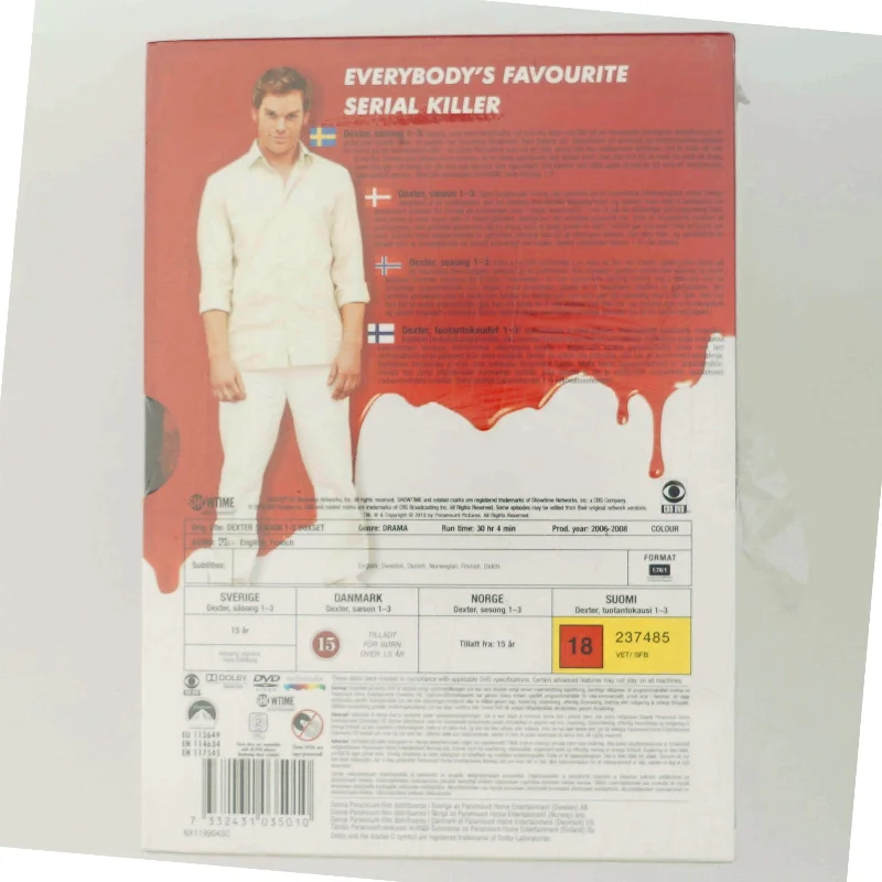Dexter S01-S04 DVD med Michael C. Hall (DVD)