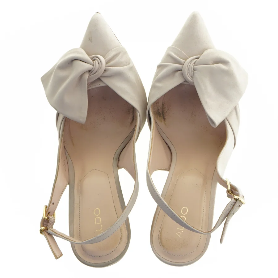 Beige højhælede sko med sløjfe fra Aldo (str. 37)