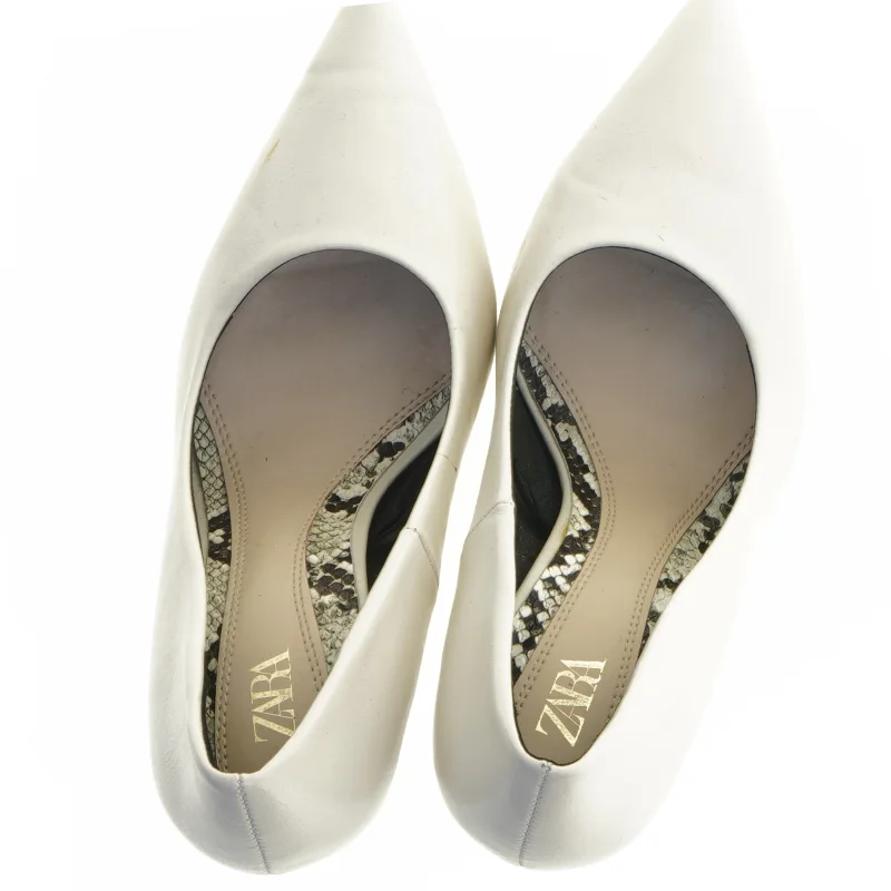 Hvide stiletter fra Zara (str. 36)