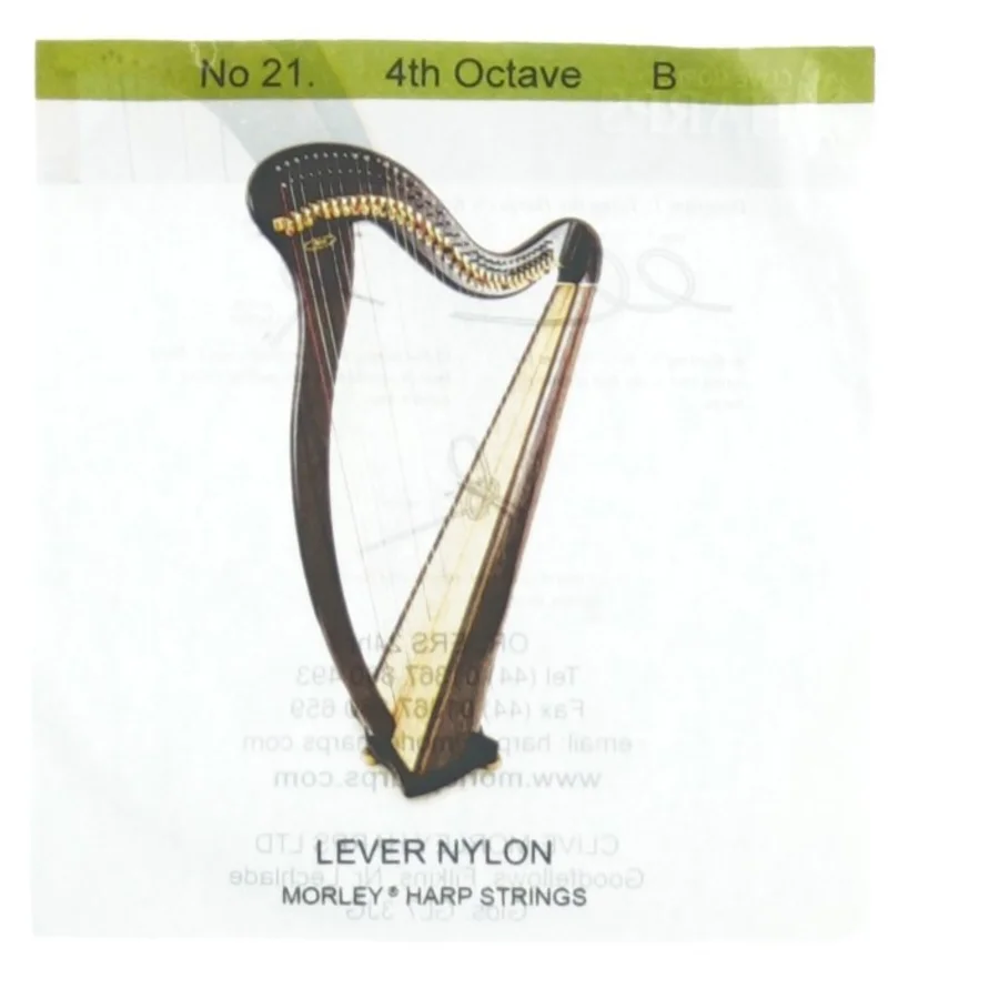 Harpe streng fra Morley (str. 13 x 14 cm)
