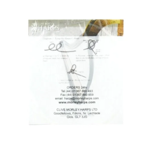 Harpe streng fra Morley (str. 14 x 14 cm)