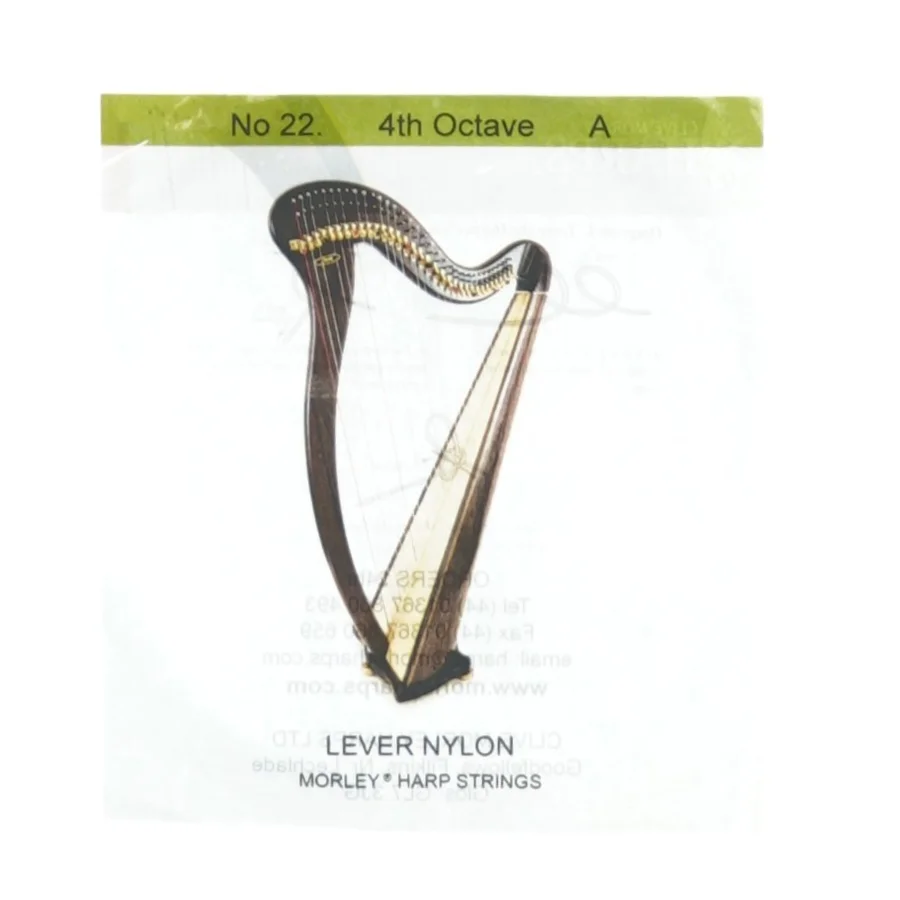 Harpe streng fra Morley (str. 13 x 14 cm)