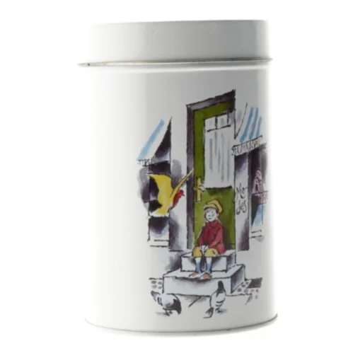Metaldåser med Korsbæk-motiv, Matador (str. 11,5 x 17 cm)