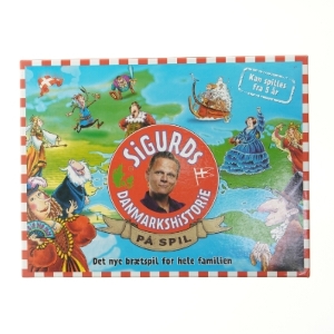 Sigurds Danmarkshistorie brætspil fra Politikens forlag (str. 42x32 cm)