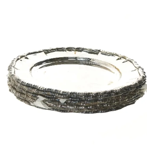 Sæt med 8 dekorative tallerkener (str. 8 stk Ø 28,5 cm)