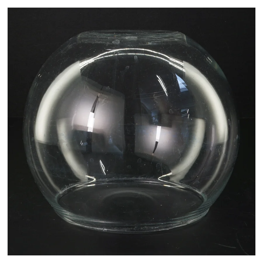 Rundt glas vase (str. Ø. 20 cm)
