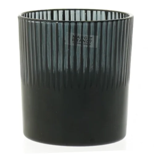 Sæt af to mørke dekorative glasstager (str. 8 cm)