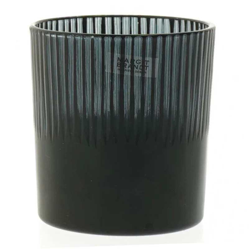 Sæt af to mørke dekorative glasstager (str. 8 cm)