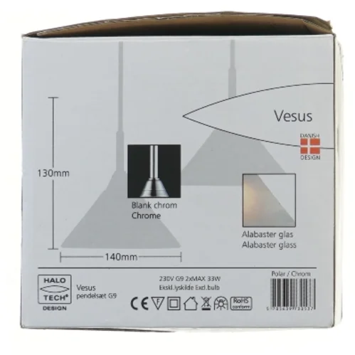 Halo Tech Vesus pendelsæt fra Halo Tech Design (str. 130x140 mm)