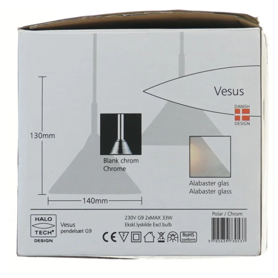 Halo Tech Vesus pendelsæt fra Halo Tech Design (str. 130x140 mm)