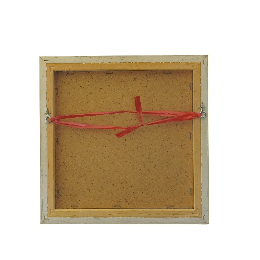 Maleri med tulipaner i ramme (str. 22x22 cm)