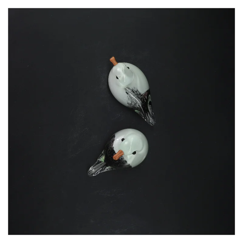 Glasfugle dekoration (str. 12 cm)