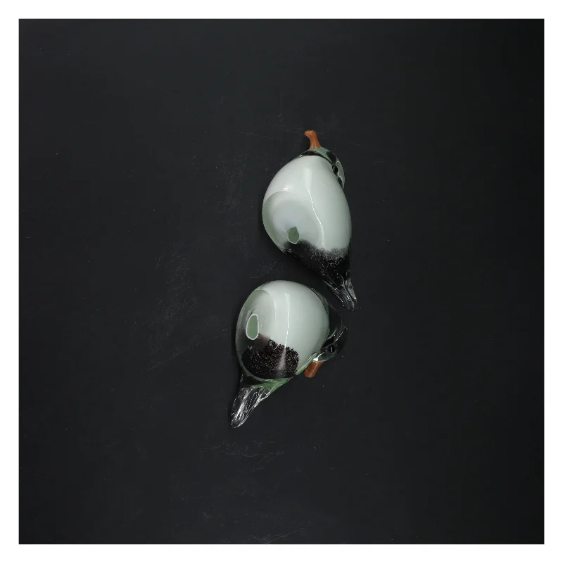 Glasfugle dekoration (str. 12 cm)