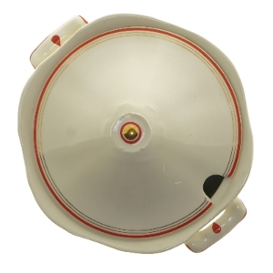 Rund serveringsskål med låg fra Arabia (str. Ø 21x19 cm)