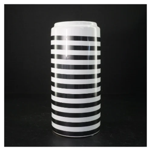 Keramik vase med striber fra Home Collection (str. 25 x 11 cm)