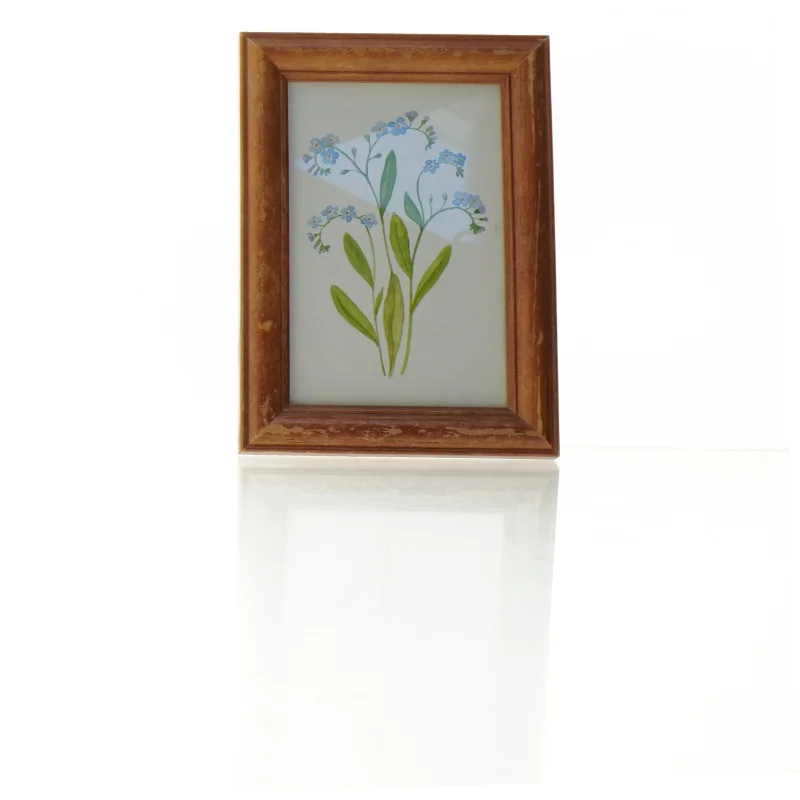 Indrammet billed af blomster (str. 19 x 14 cm)