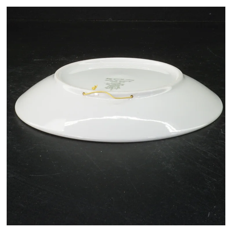 Blå og hvid porcelænsplatte, mors dag 1975