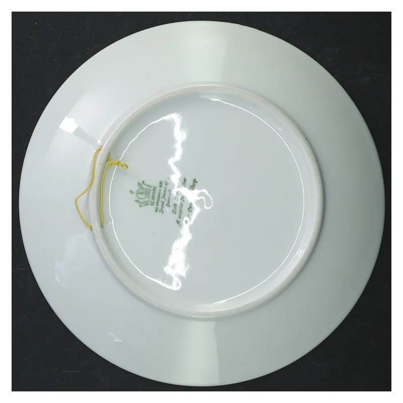 Blå og hvid porcelænsplatte, mors dag 1975