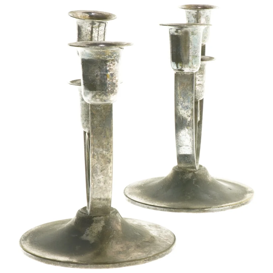 Antikke lysestager (str. 2 stk 22x16 cm)