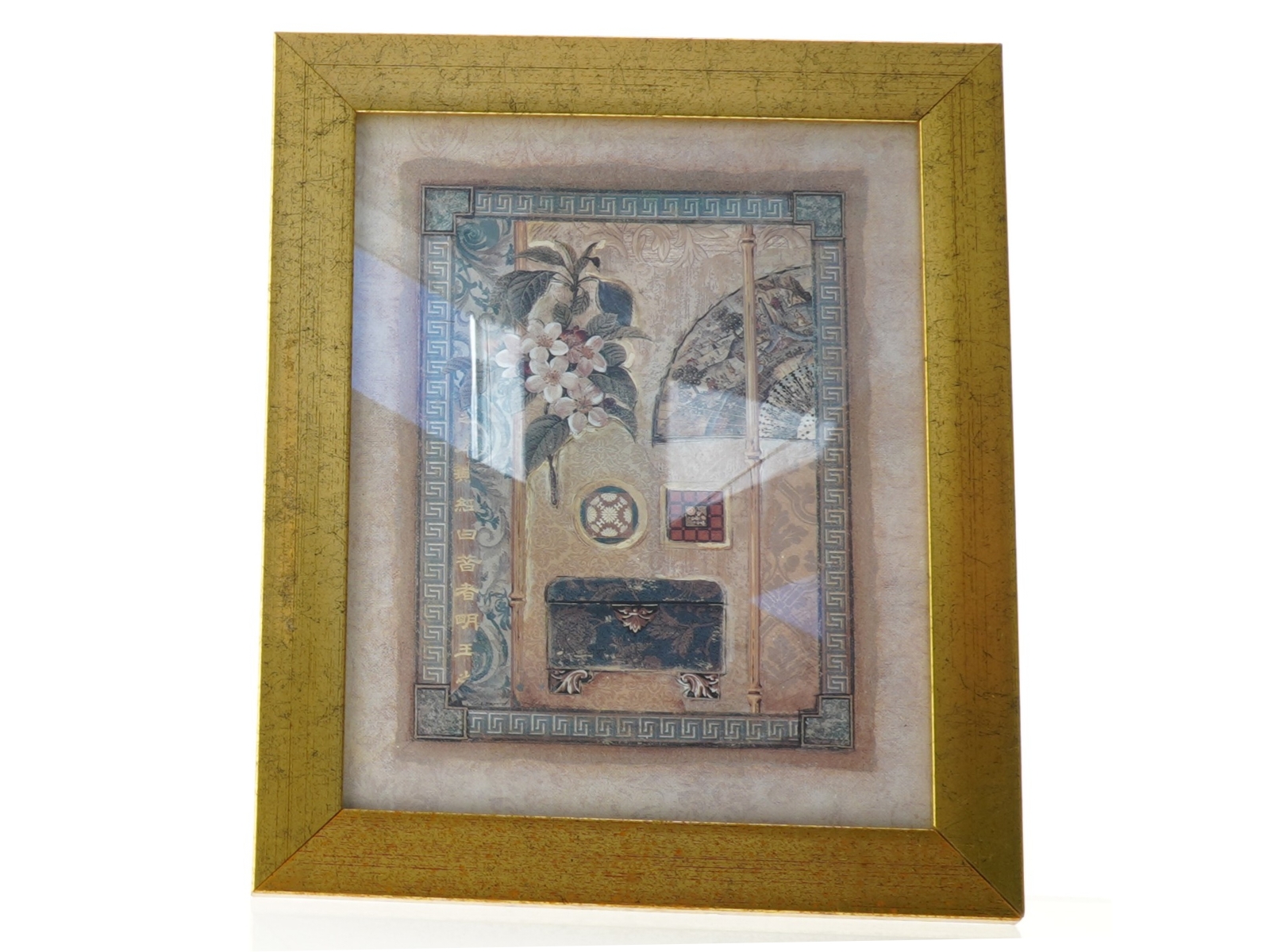 Indrammet billede med orientalsk motiver (str. 31. x 26)