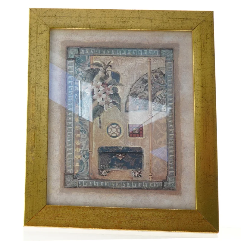 Indrammet billede med orientalsk motiver (str. 31. x 26)