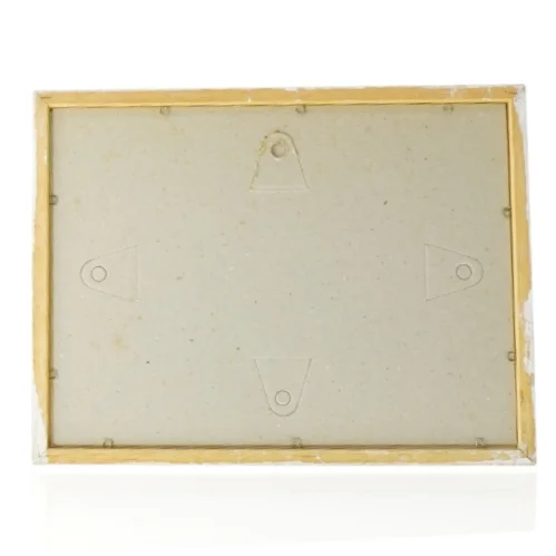 Indrammet akvarel af landhus (str. 27 x 20 cm)