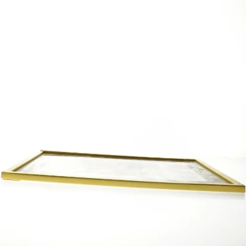 Indrammet tegning af havnemotiv (str. 47 x 37 cm)